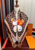 LOUIS VUITTON LV SCARF 90 CM IN SILK 738413