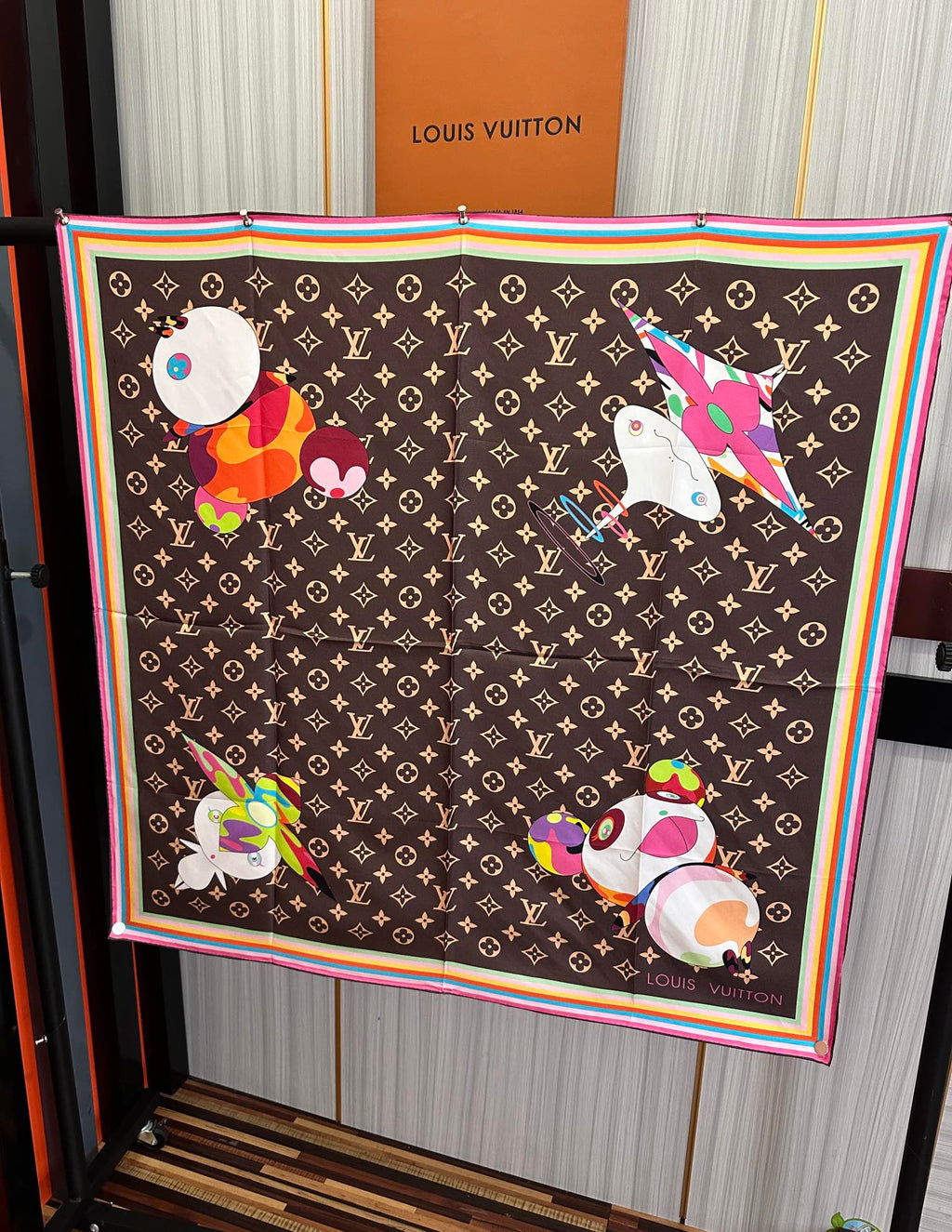 LOUIS VUITTON LV SCARF 90 CM IN SILK 738413