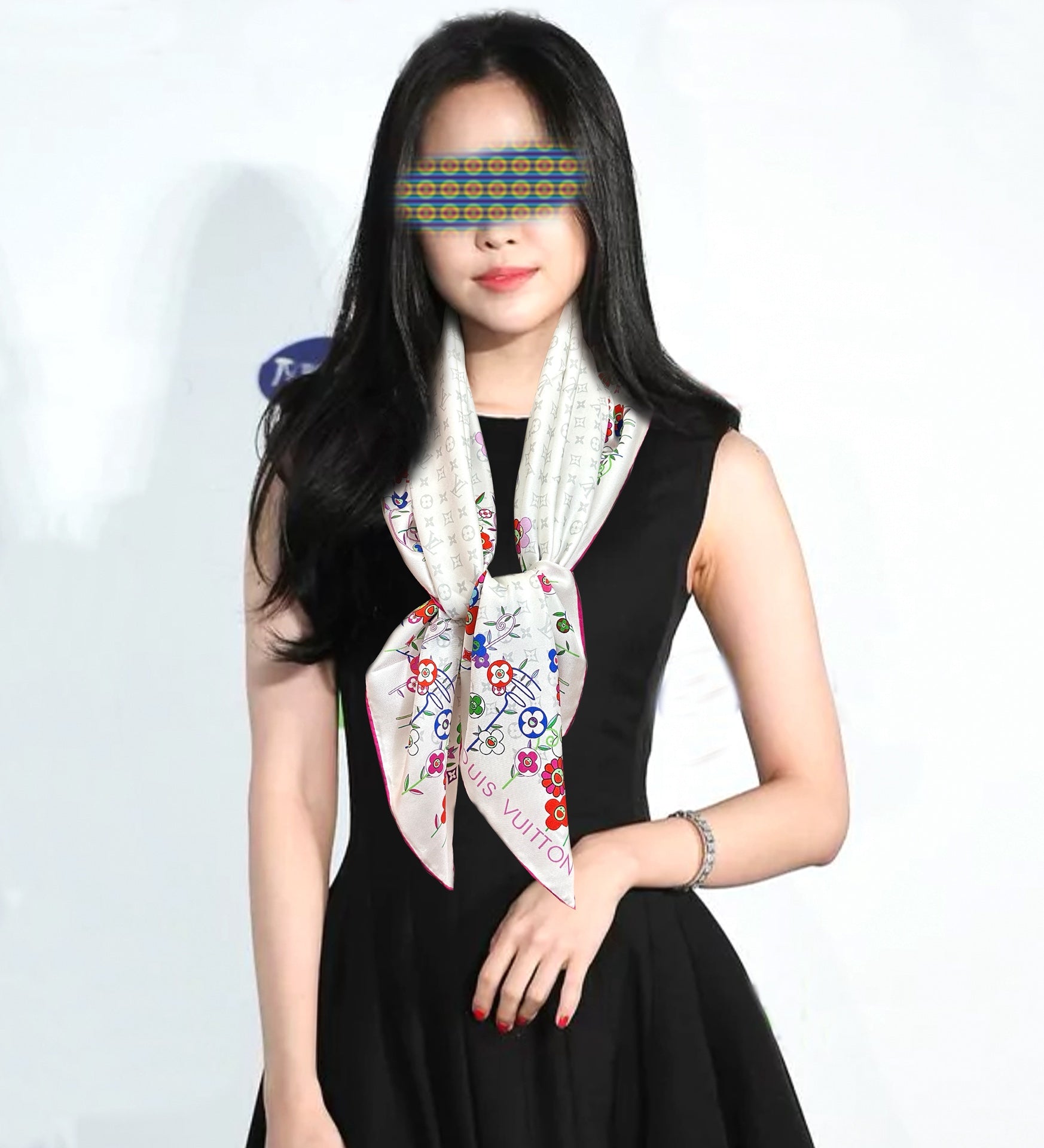 LOUIS VUITTON LV SCARF 90 CM IN SILK 01