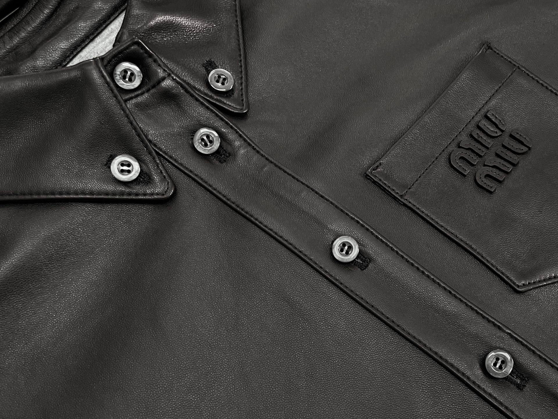 MIUMIU LEATHER JACKET STYLE 514