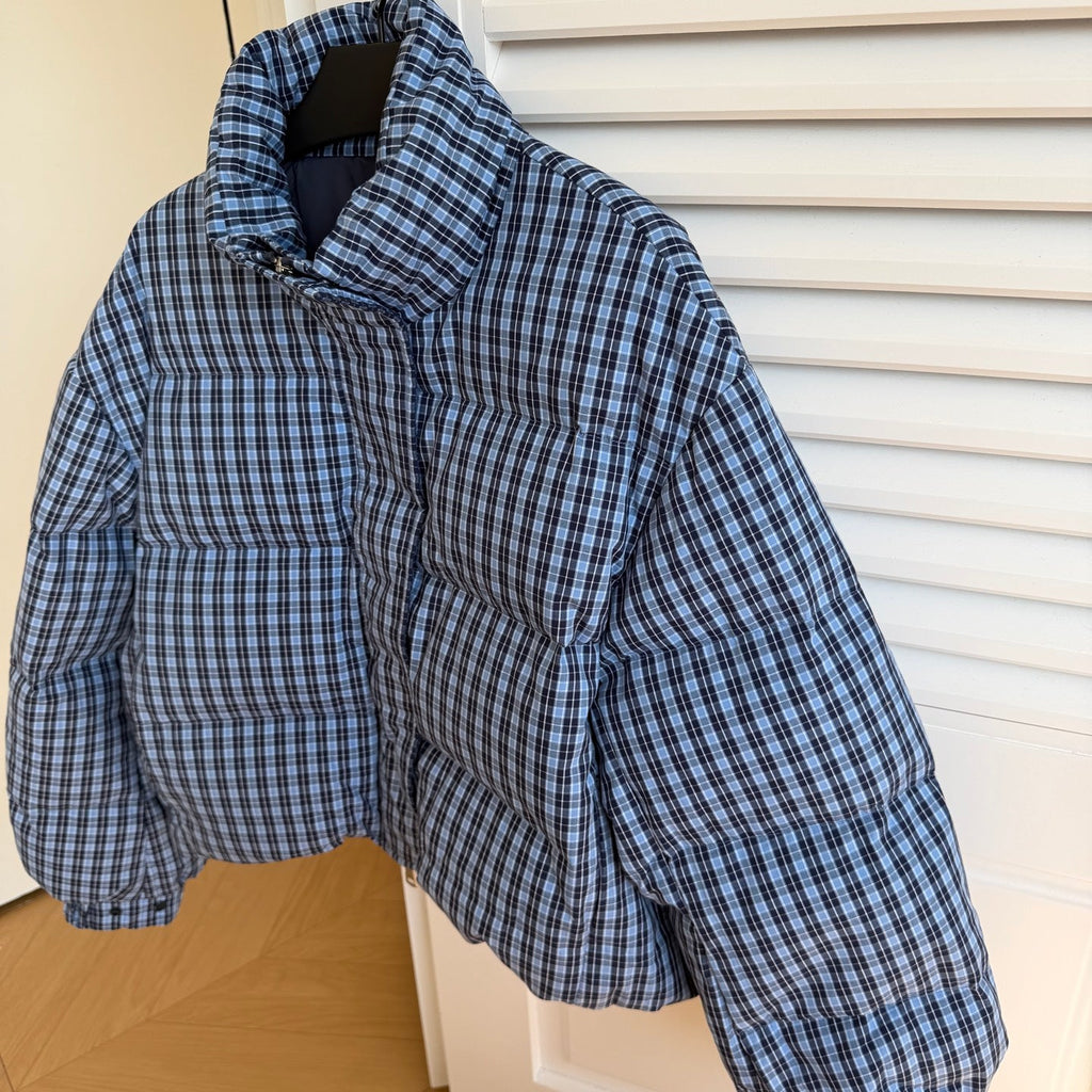 MIUMIU PLAID PUFFER JACKET STYLE 668