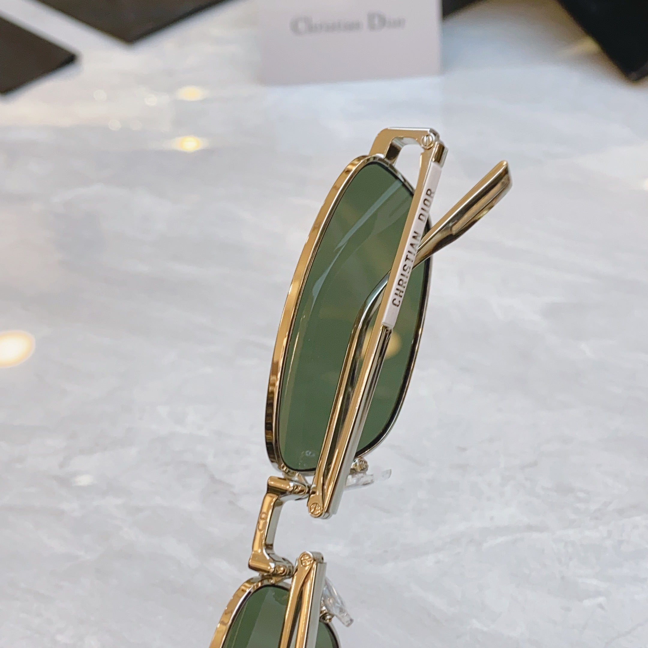 DIOR FOLDABLE SUNGLASS 90A1U IN METAL