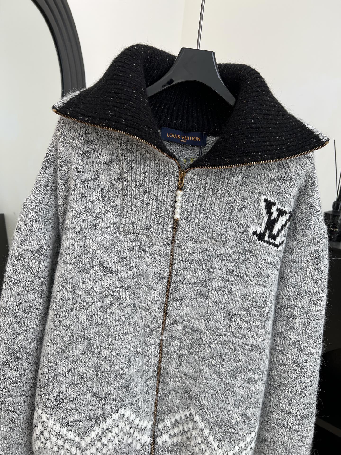 LOUIS VUITTON LV 25S WOOL CARDIGAN 0006