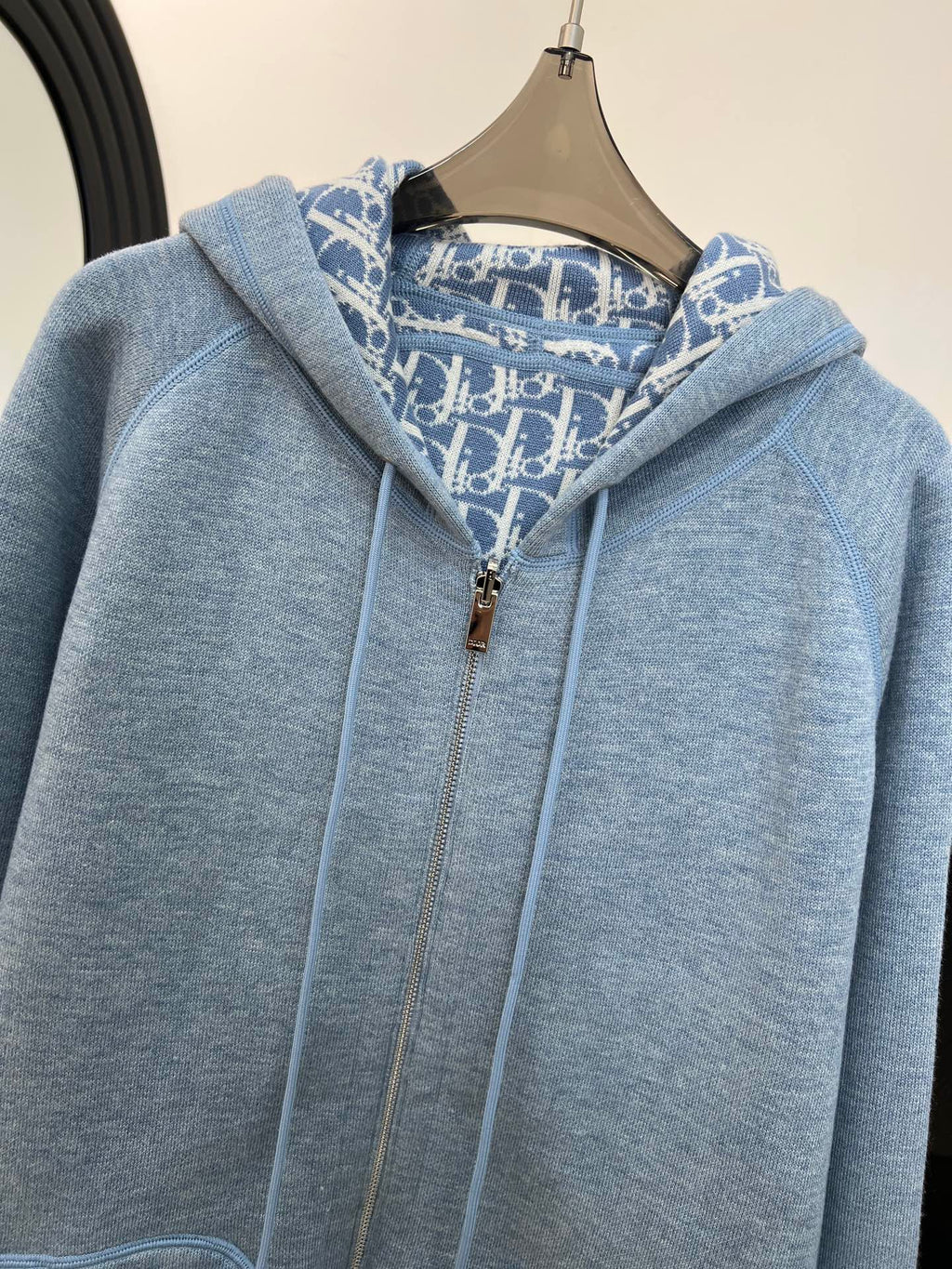 DIOR 25S HOODED ZIP-UP CARDIGAN 684