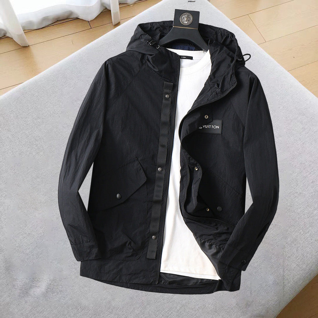 LOUIS VUITTON LV HOODED JACKET BLACK 239047