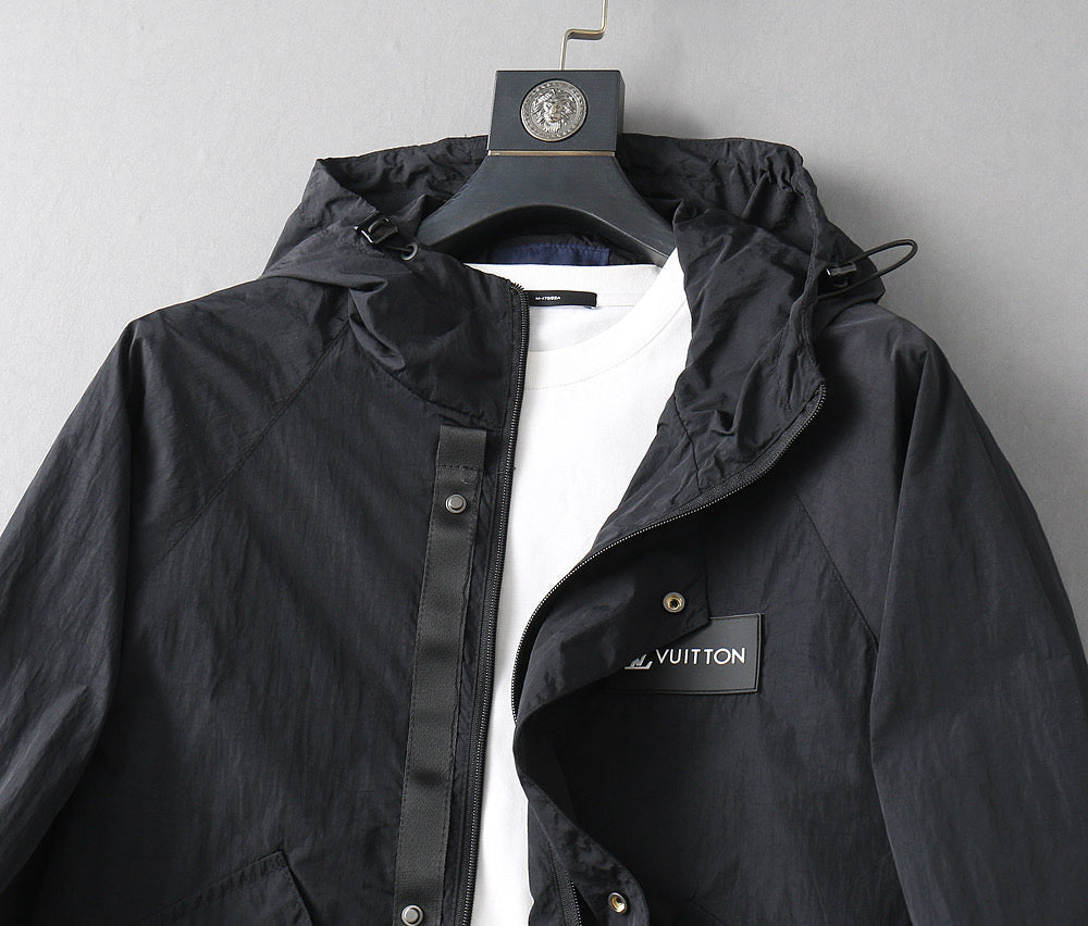 LOUIS VUITTON LV HOODED JACKET BLACK 239047