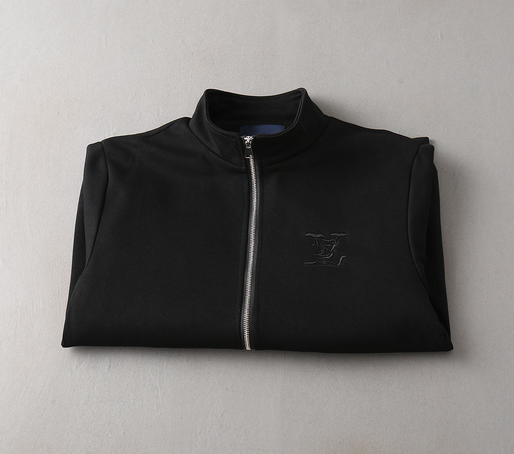 LOUIS VUITTON LV BLACK JACKET EMBROIDERED LOGO 239045
