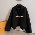 LOUIS VUITTON LV 25S WOOL CAPE COAT 0017