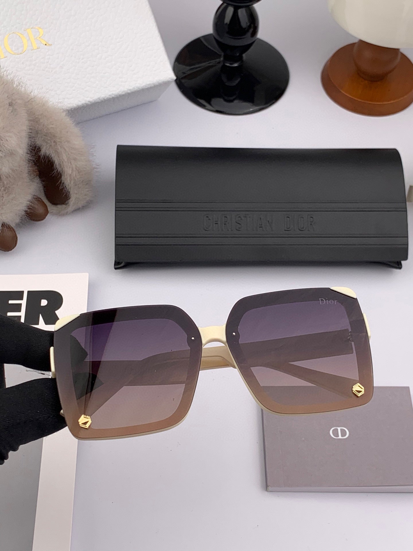 DIOR MONTAIGNE SUNGLASS D7191 IN ACETATE