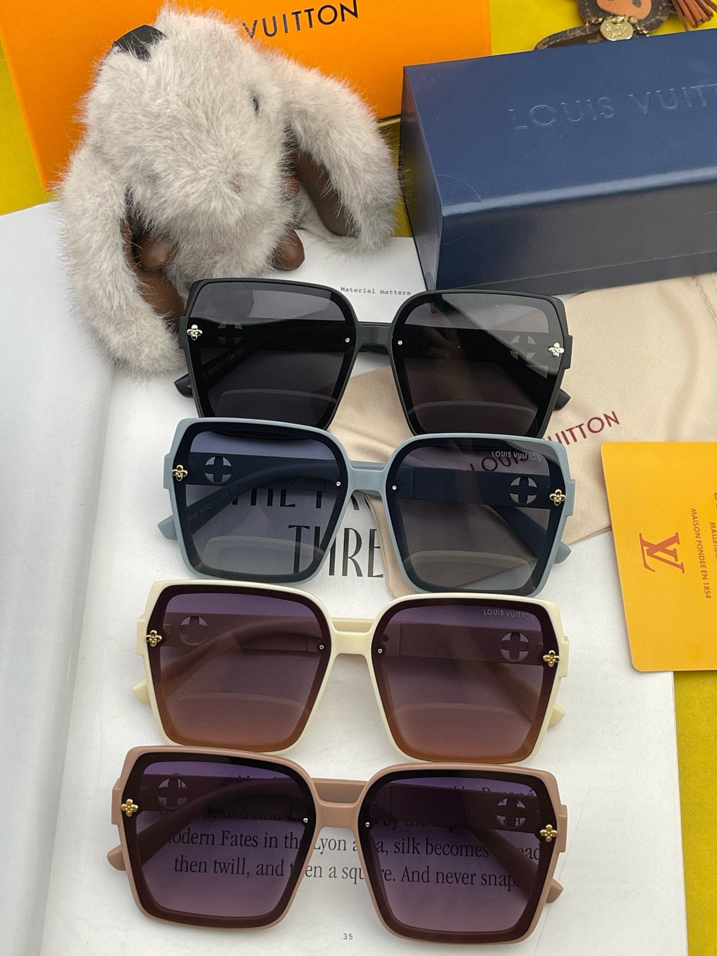 LOUIS VUITTON GRAM SQUARE SUNGLASSES L2200 IN ACETATE