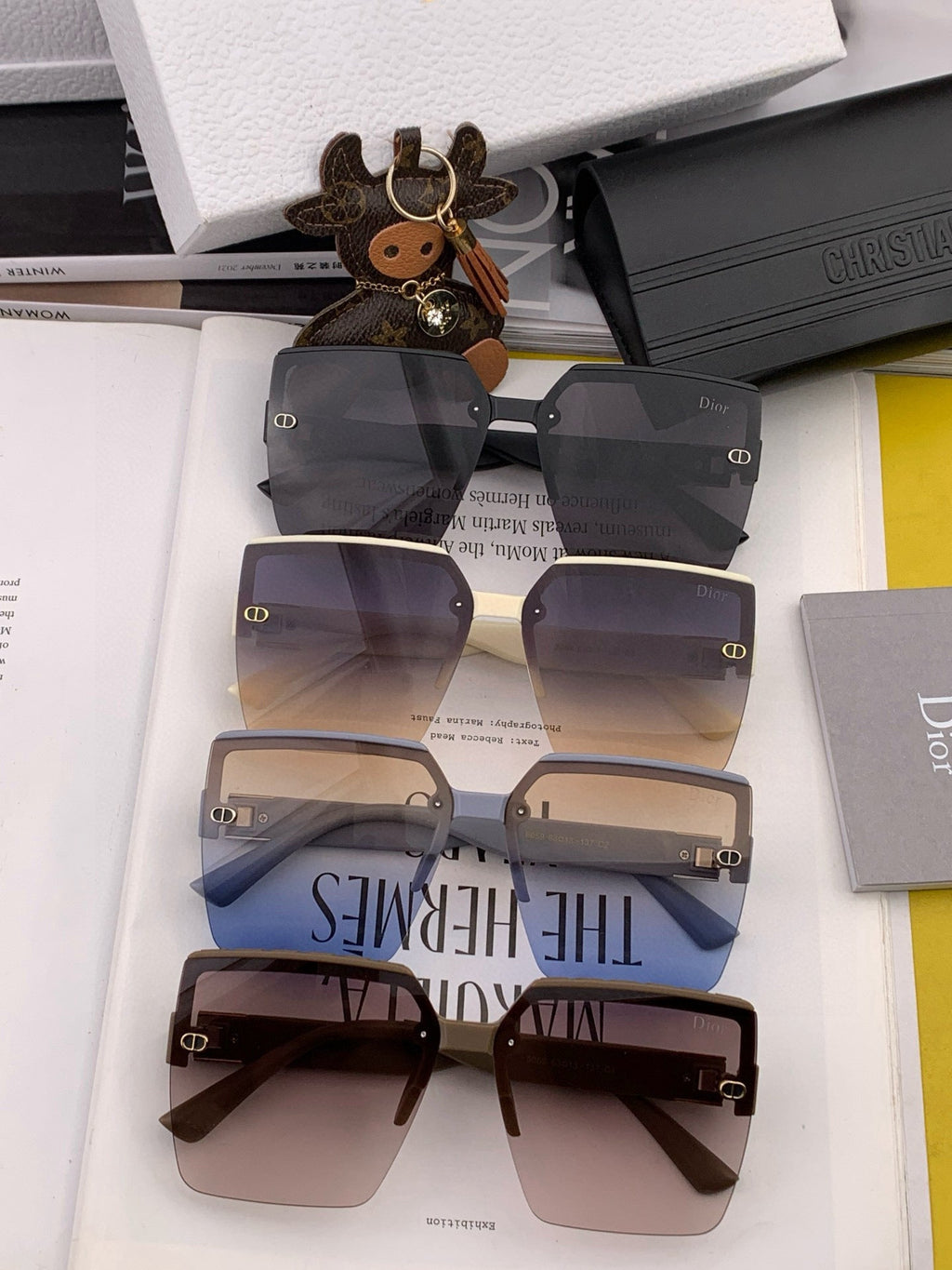 DIOR MONTAIGNE SUNGLASS D9805 IN ACETATE