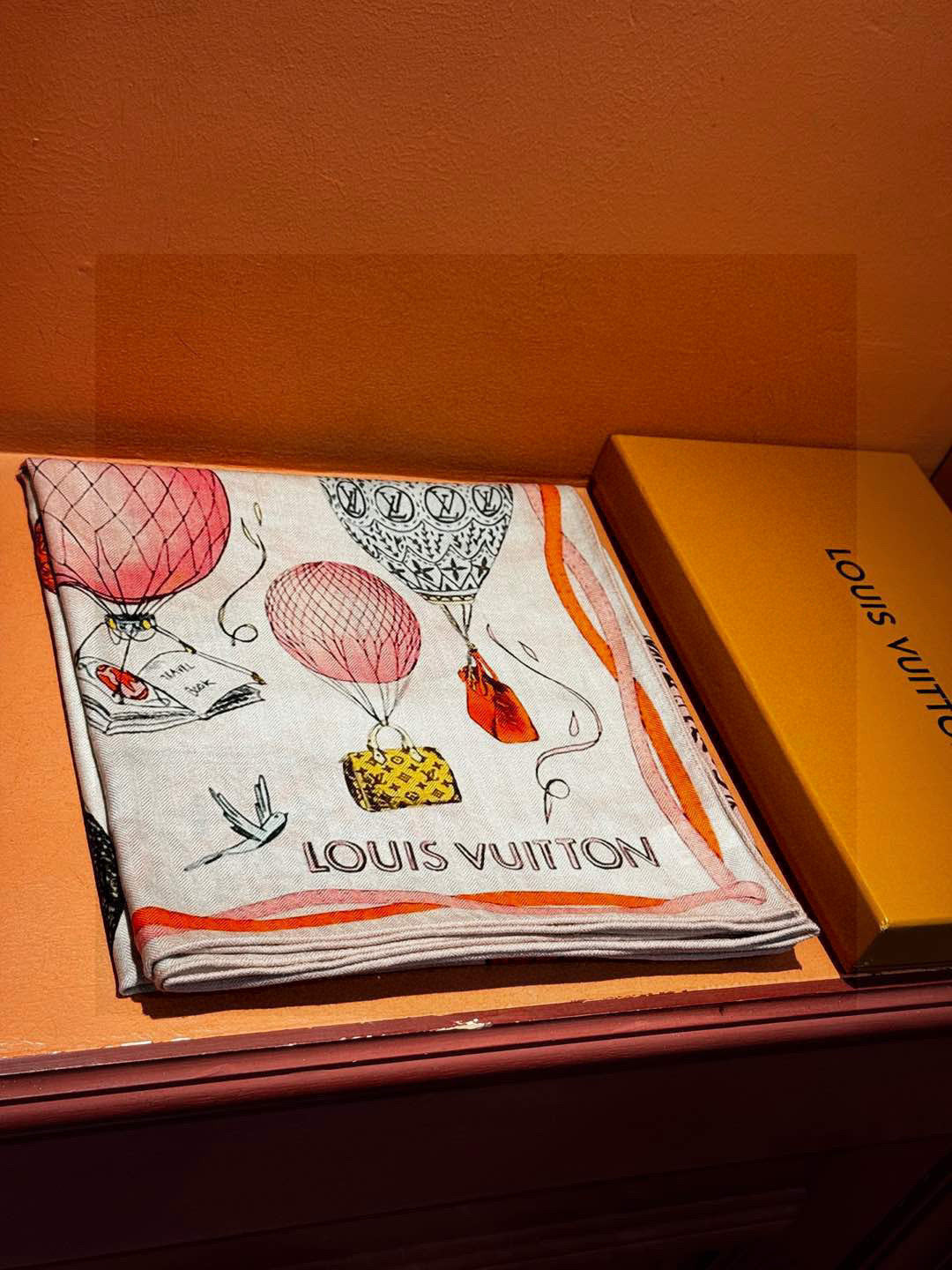 LOUIS VUITTON LV SCARF 140 CM IN WOOL MIX SILK 735799
