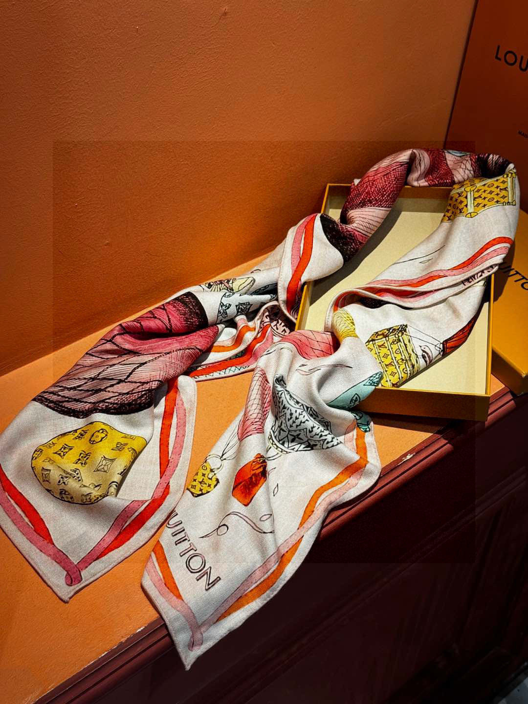 LOUIS VUITTON LV SCARF 140 CM IN WOOL MIX SILK 735799