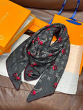 LOUIS VUITTON LV SCARF 140 CM IN SILK-CASHMERE BLEND 737268