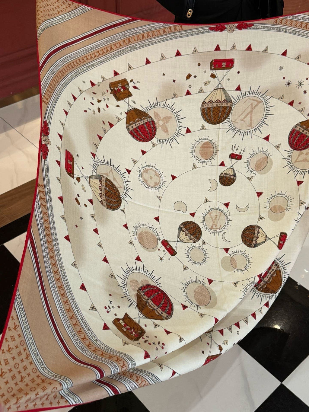 LOUIS VUITTON LV SCARF 140 CM IN SILK-CASHMERE BLEND 737275