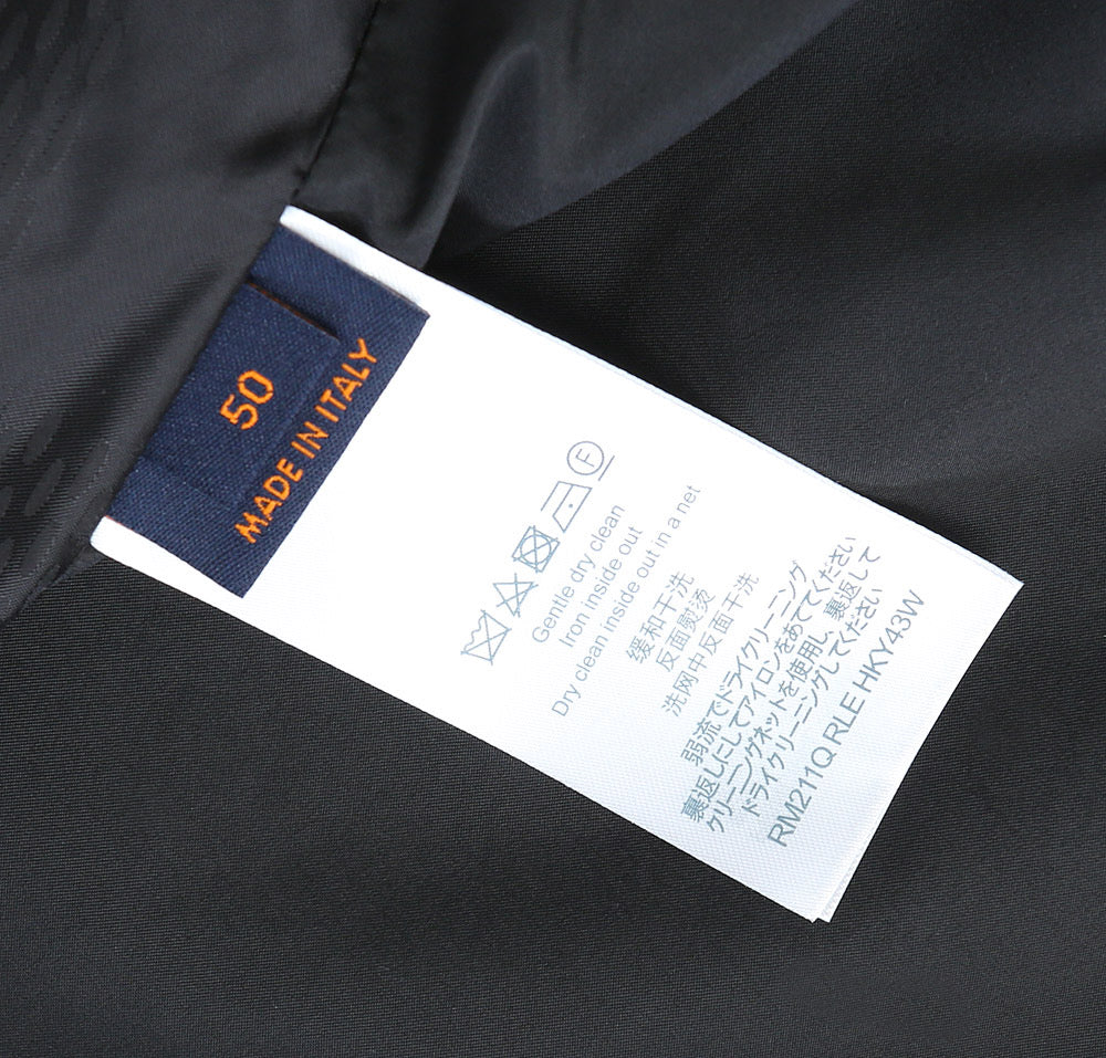 LOUIS VUITTON LV BLACK DAMIER WINDBREAKER JACKET 239097