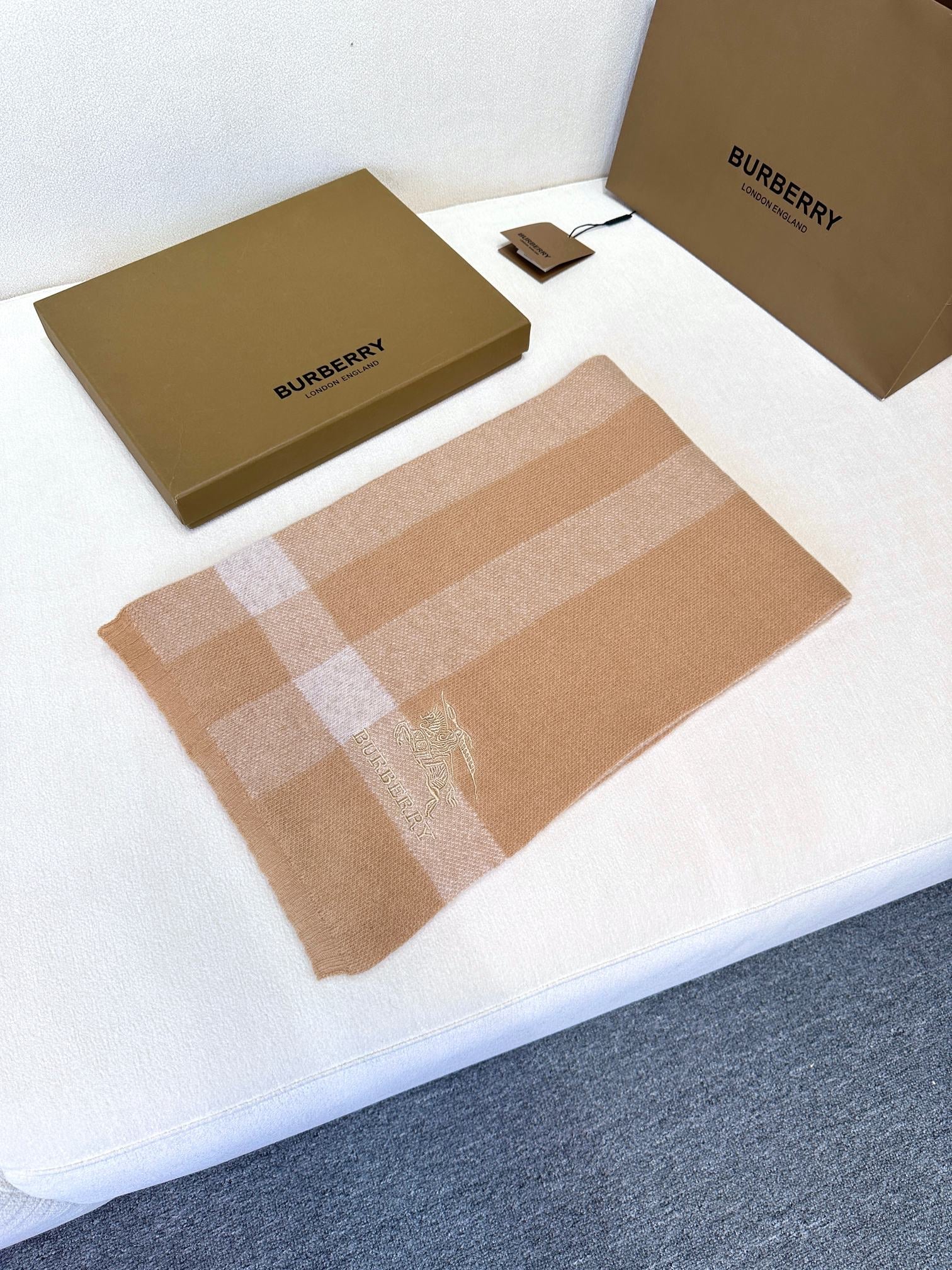 SCARF 190 CM IN TUSCAN BEIGE CASHMERE 398394