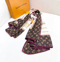 LOUIS VUITTON LV SCARF 140 CM IN SILK 721536