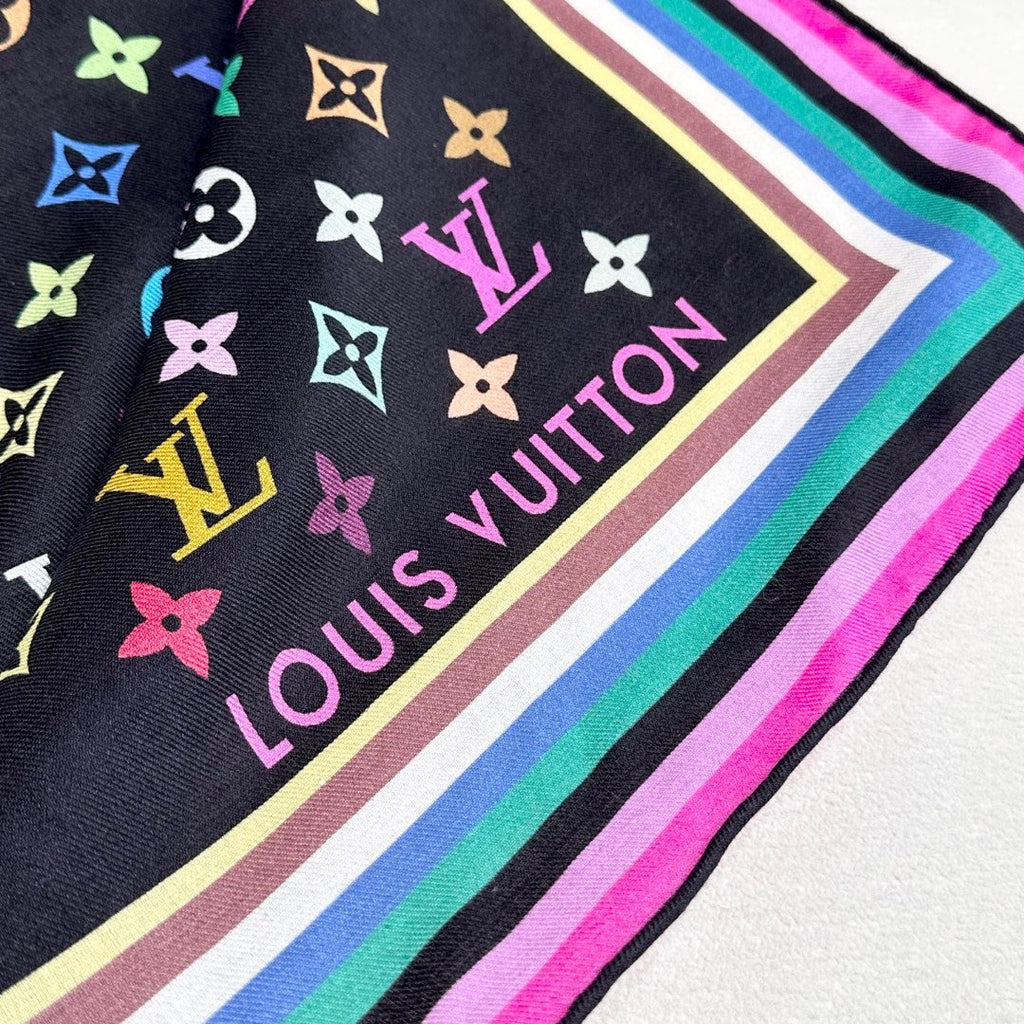 LOUIS VUITTON LV SCARF 134 CM IN WOOL MIX SILK 719982