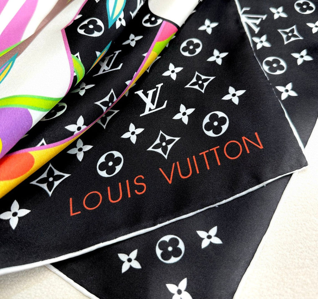 LOUIS VUITTON LV SCARF 90 CM IN SILK 721521