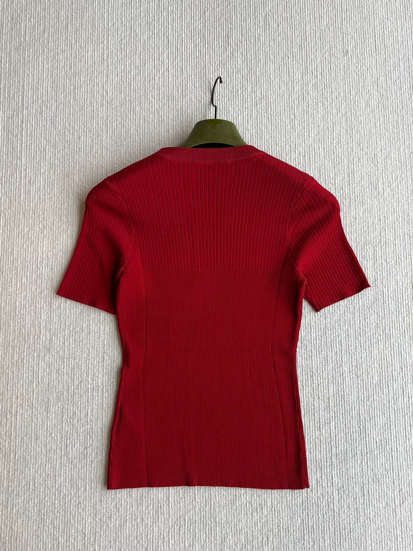 GUCCI SHORT-SLEEVE KNIT TOP 242808