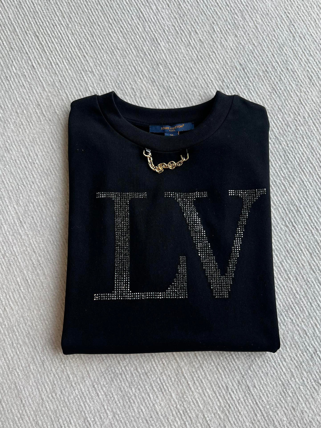 LOUIS VUITTON LOUIS VUITTON DIAMOND ROUND NECK SHORT SLEEVE T-SHIRT 275667