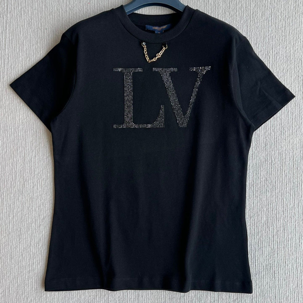 LOUIS VUITTON LOUIS VUITTON DIAMOND ROUND NECK SHORT SLEEVE T-SHIRT 275667