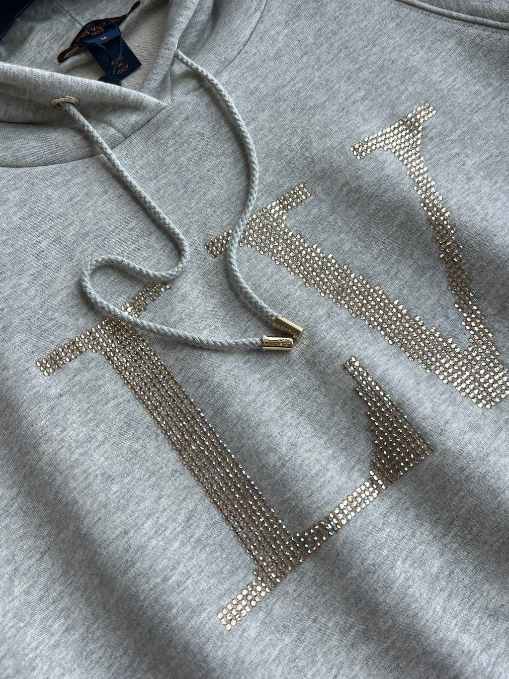 LOUIS VUITTON LOUIS VUITTON HOODED SWEATSHIRT WITH RHINESTONES 275688