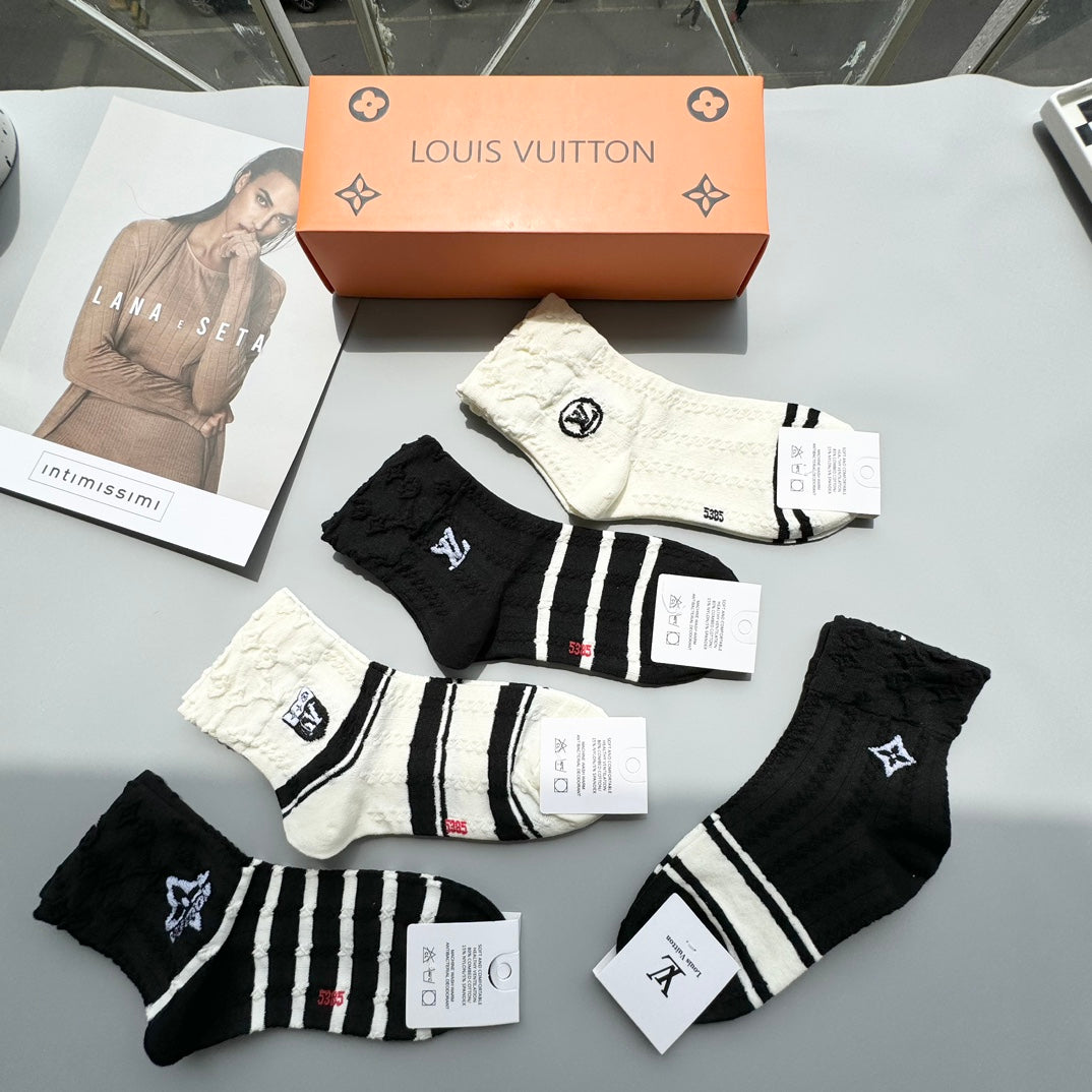 LOUIS VUITTON LOW-CUT SOCKS 406434 (1 BOX)