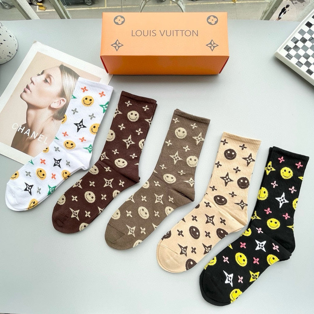 LOUIS VUITTON CREW SOCKS 409494 (1 BOX)