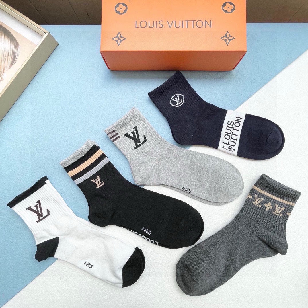 LOUIS VUITTON LOW-CUT SOCKS 412570 (1 BOX)
