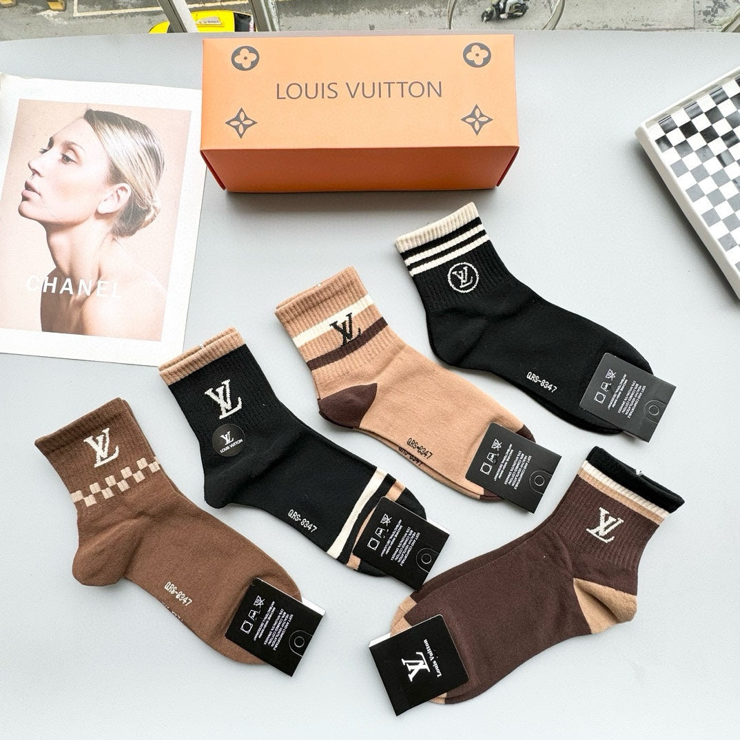 LOUIS VUITTON LOW-CUT SOCKS 412573 (1 BOX)