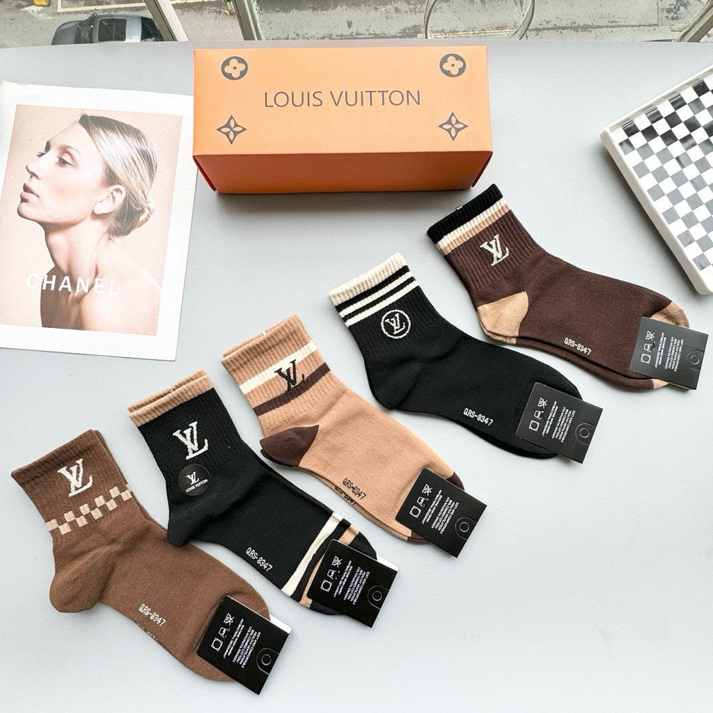 LOUIS VUITTON LOW-CUT SOCKS 412573 (1 BOX)