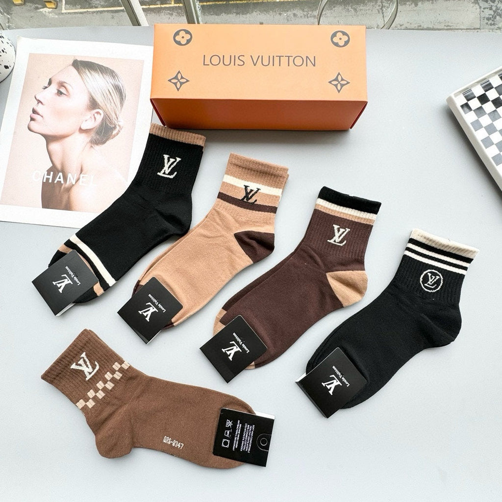 LOUIS VUITTON LOW-CUT SOCKS 412573 (1 BOX)