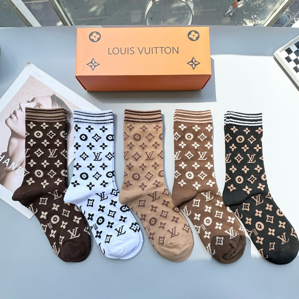 LOUIS VUITTON CREW SOCKS 412575 (1 BOX)