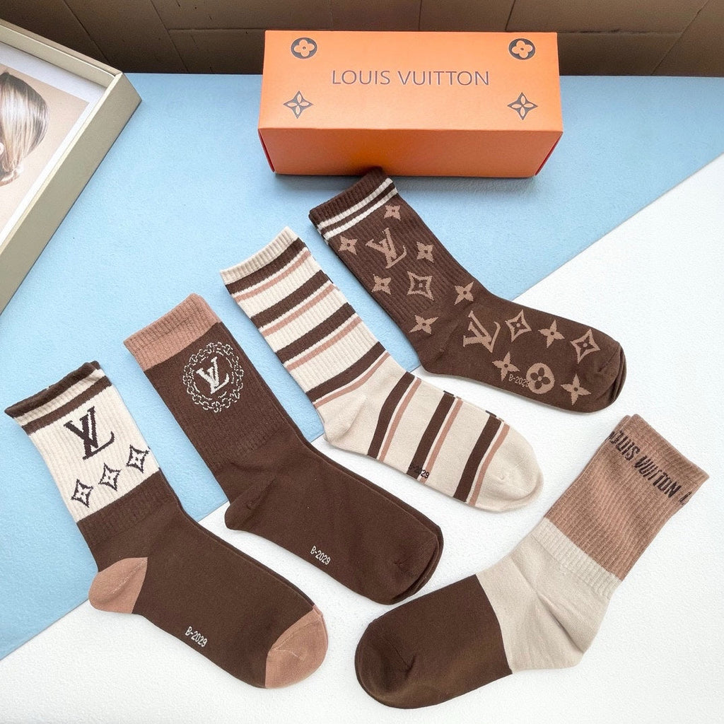 LOUIS VUITTON CREW SOCKS 414491 (1 BOX)