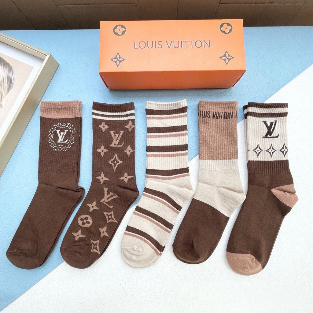 LOUIS VUITTON CREW SOCKS 414491 (1 BOX)