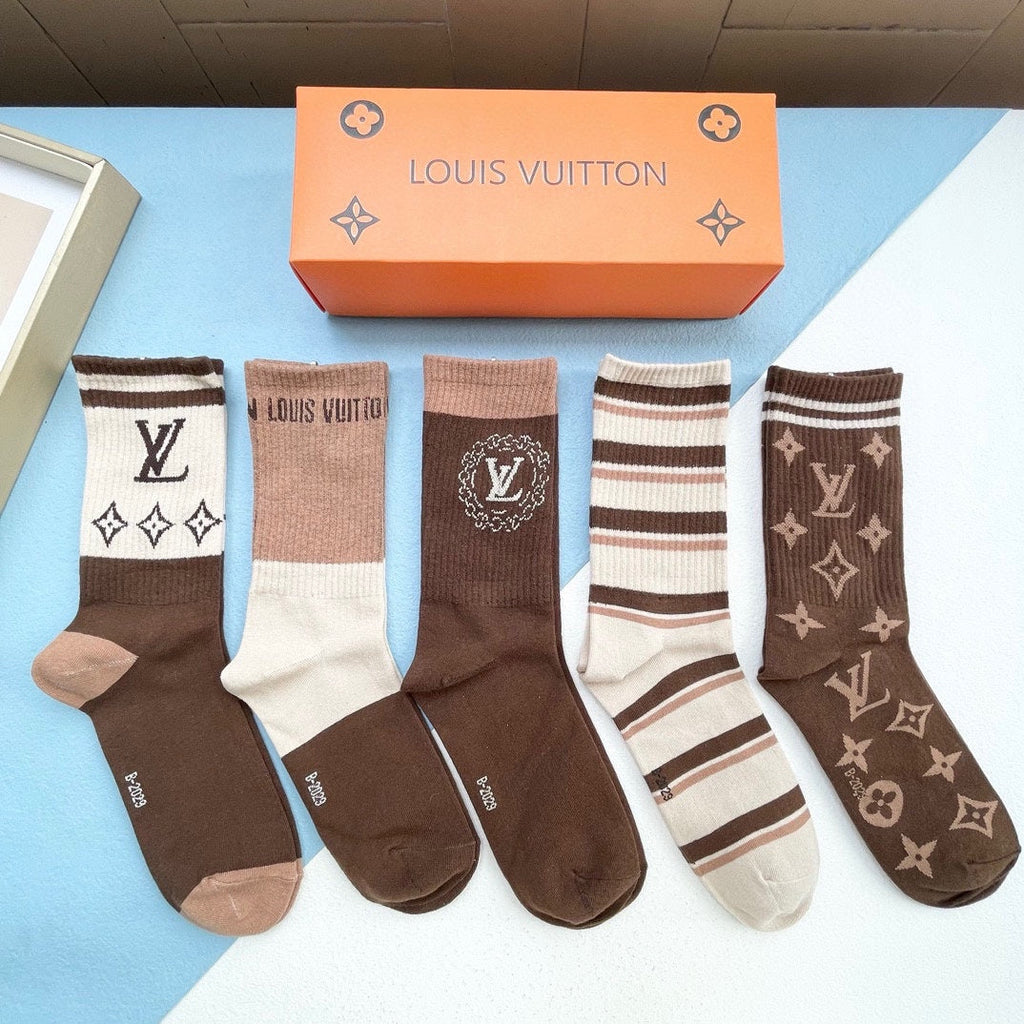 LOUIS VUITTON CREW SOCKS 414491 (1 BOX)