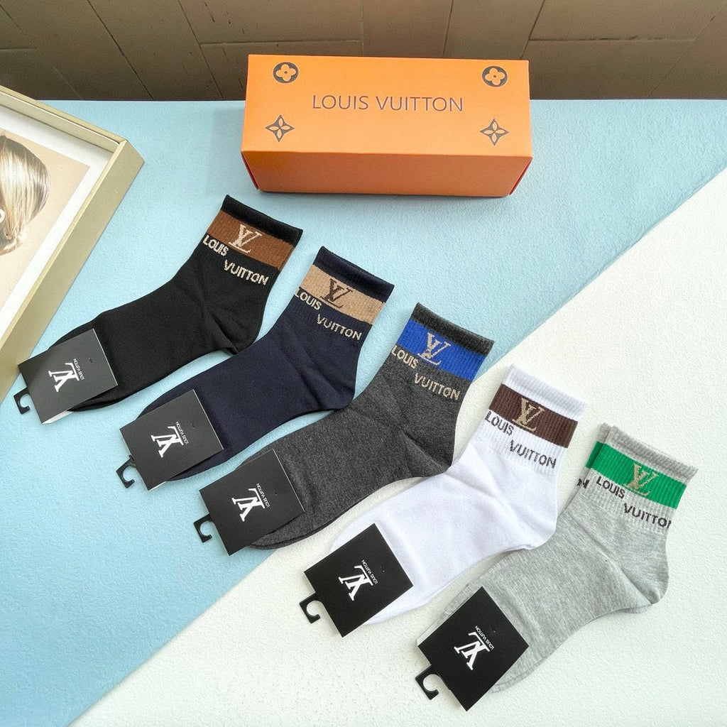 LOUIS VUITTON LOW-CUT SOCKS 414497 (1 BOX)