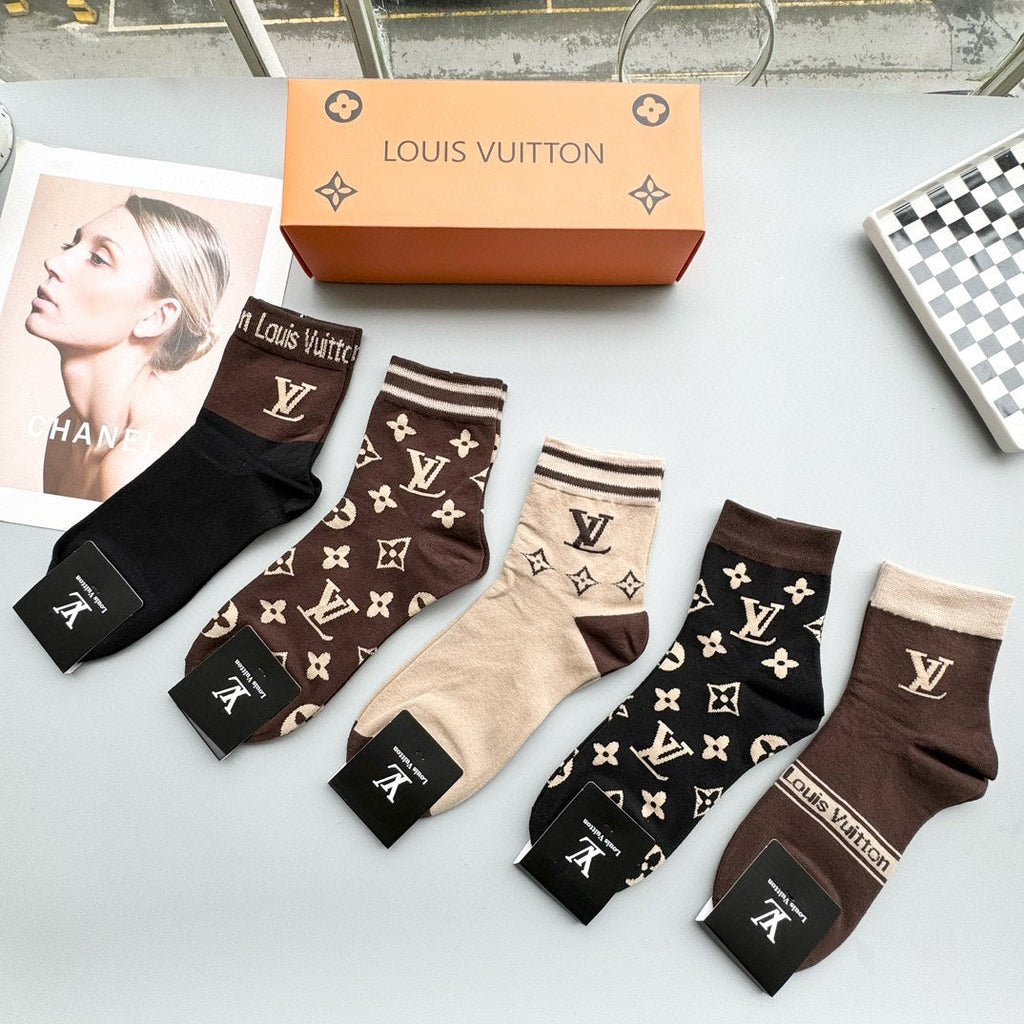 LOUIS VUITTON LOW-CUT SOCKS 414511 (1 BOX)