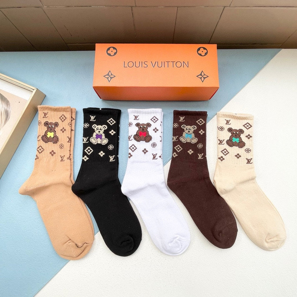 LOUIS VUITTON CREW SOCKS 418955 (1 BOX)