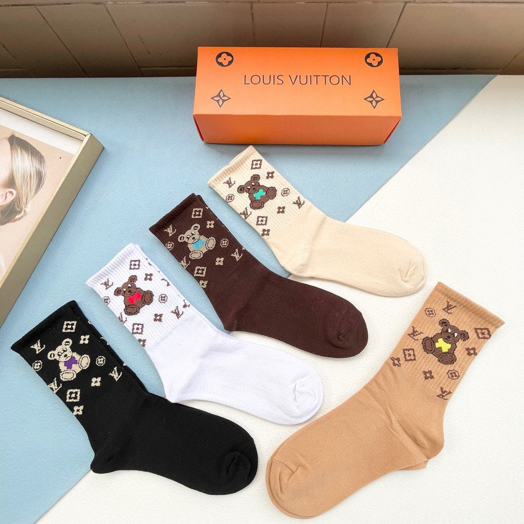 LOUIS VUITTON CREW SOCKS 418955 (1 BOX)
