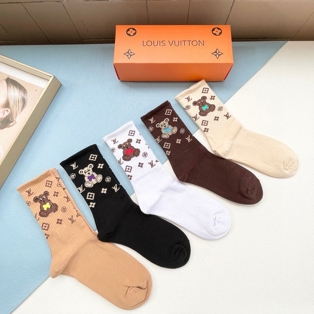 LOUIS VUITTON CREW SOCKS 418955 (1 BOX)