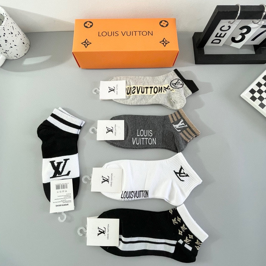 LOUIS VUITTON LOW-CUT SOCKS 420712 (1 BOX)