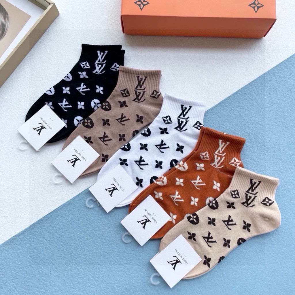 LOUIS VUITTON ANKLE SOCKS 423679 (1 BOX)