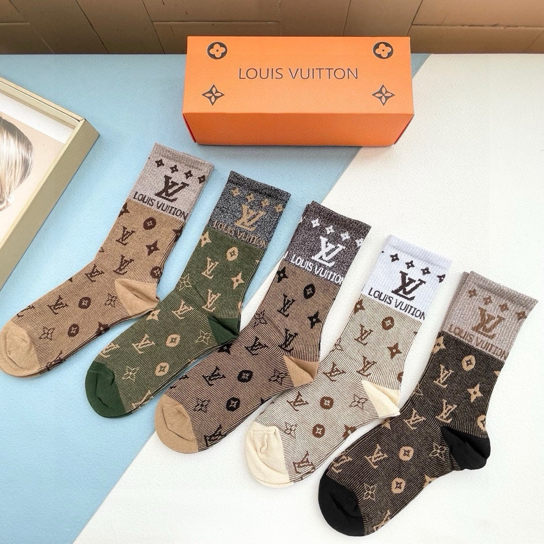 LOUIS VUITTON CREW SOCKS 425579 (1 BOX)