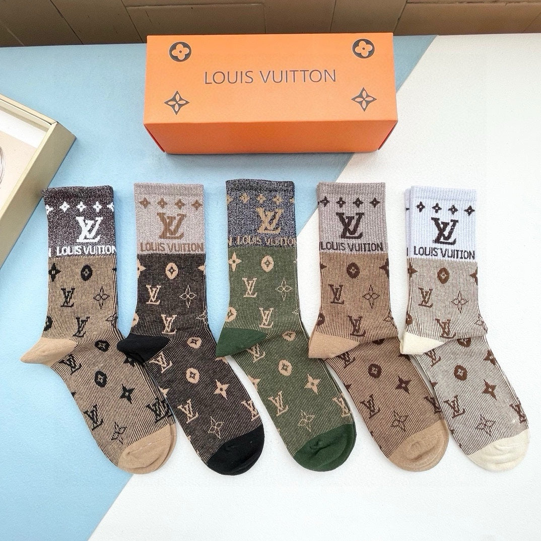 LOUIS VUITTON CREW SOCKS 425579 (1 BOX)