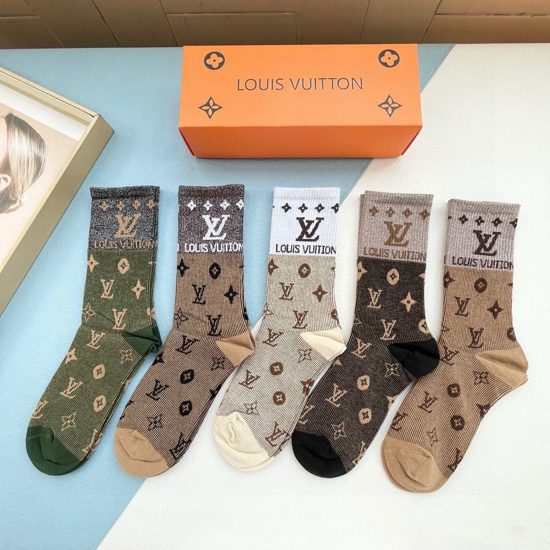 LOUIS VUITTON CREW SOCKS 425579 (1 BOX)