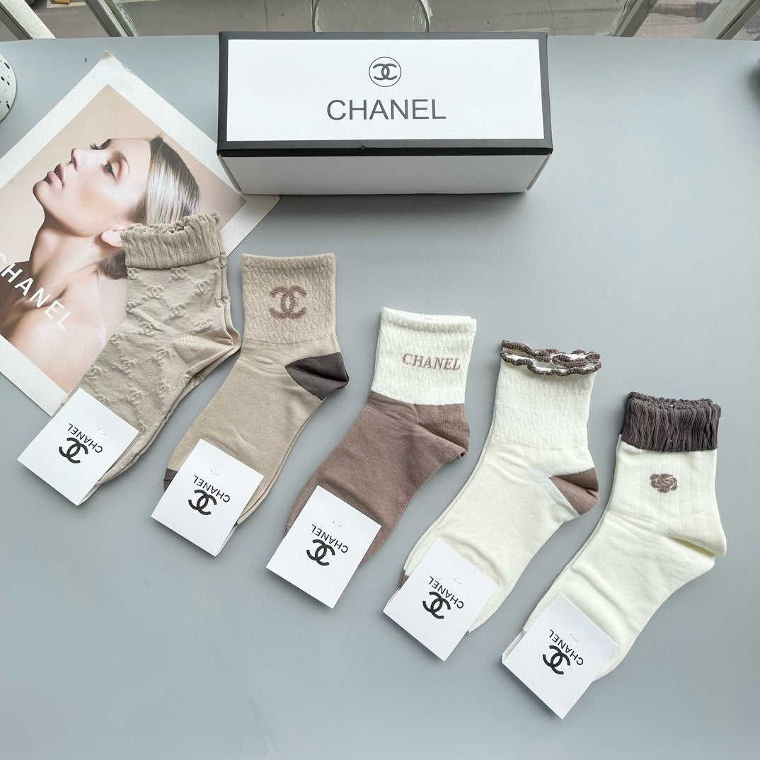 CHANEL LOW-CUT SOCKS 425570 ( 1 BOX )