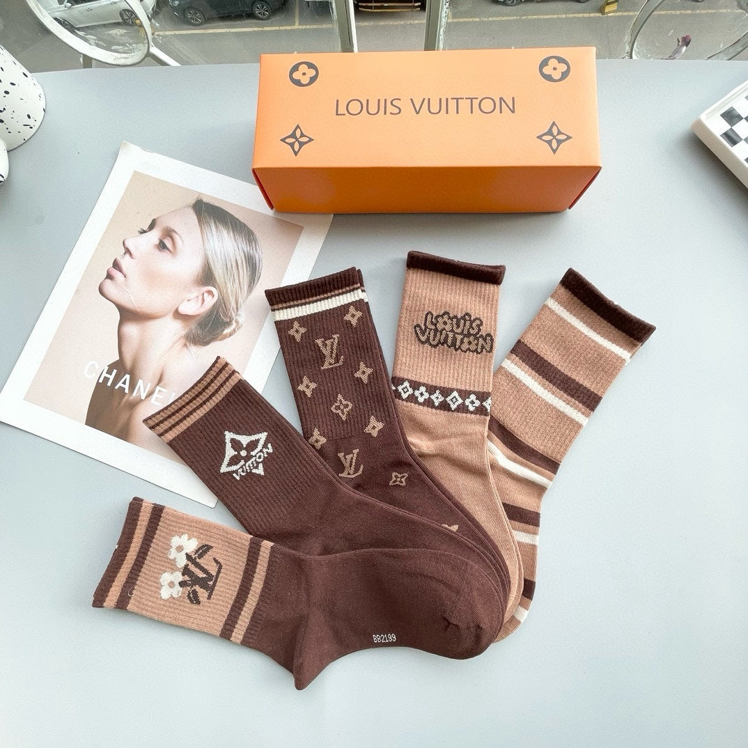 LOUIS VUITTON CREW SOCKS 425572 (1 BOX)